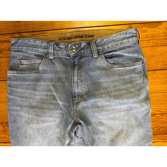 Lot Of 2 Duluth Trading Flex Ballroom Jeans Mens 36x30 Blue Denim Relaxed Fit - Picture 13 of 15